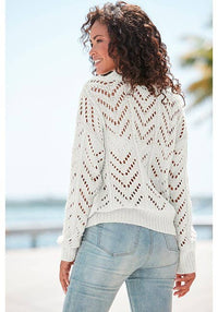 LASCANA Women's Open Knit Sweater