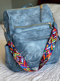 Chloe Convertible Backpack - Brilliant Blue - Hip Hippie RTS