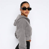 Casual Zip-Up Hoodie with Long Sleeves