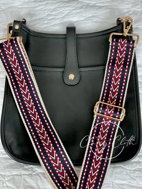 Eye Candy Crossbody Purse - Distressed Black - Teal Aqua RTS