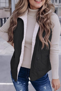 Fleece Lined Quilted Vest.