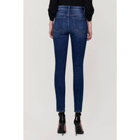 FLYING MONKEY - HIGH RISE FRONT SEAM CROPPED STEP HEM SKINNY JEANS