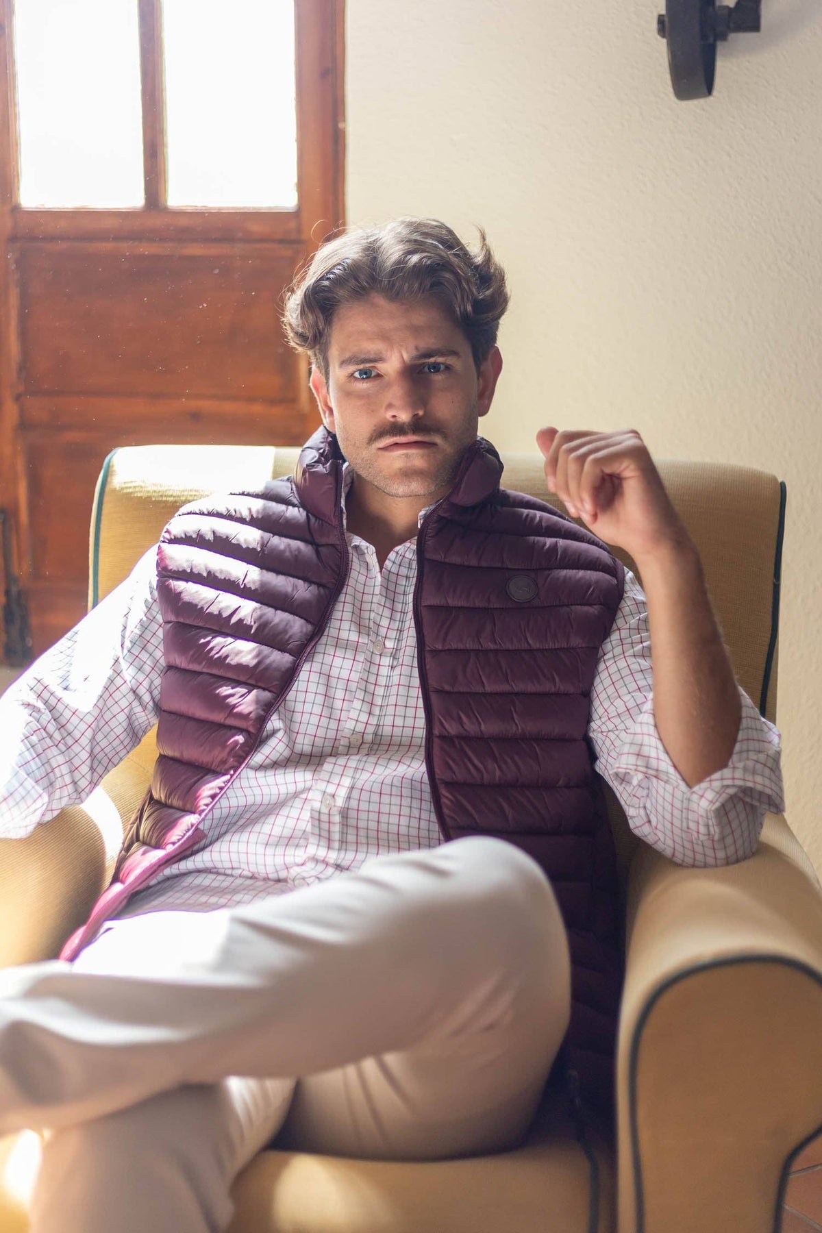 Maroon Padded Vest