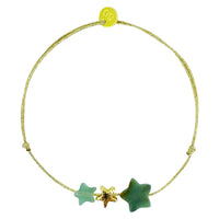 OREGON BRACELET, green turquoise and gold plated (BCA32)