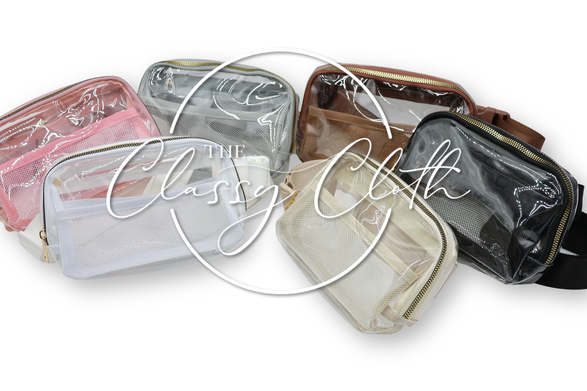 Stadium Clear Belt Bag - Blush RTS
