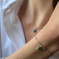 DALLAS Turquoise and Topaz Bracelet (BCA50)