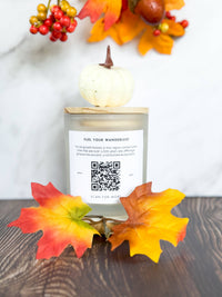 Pacific Northwest Foreset Soy Candle - White Frosted Glass
