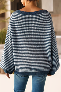 LDC Striped Drop Shoulder Sweater