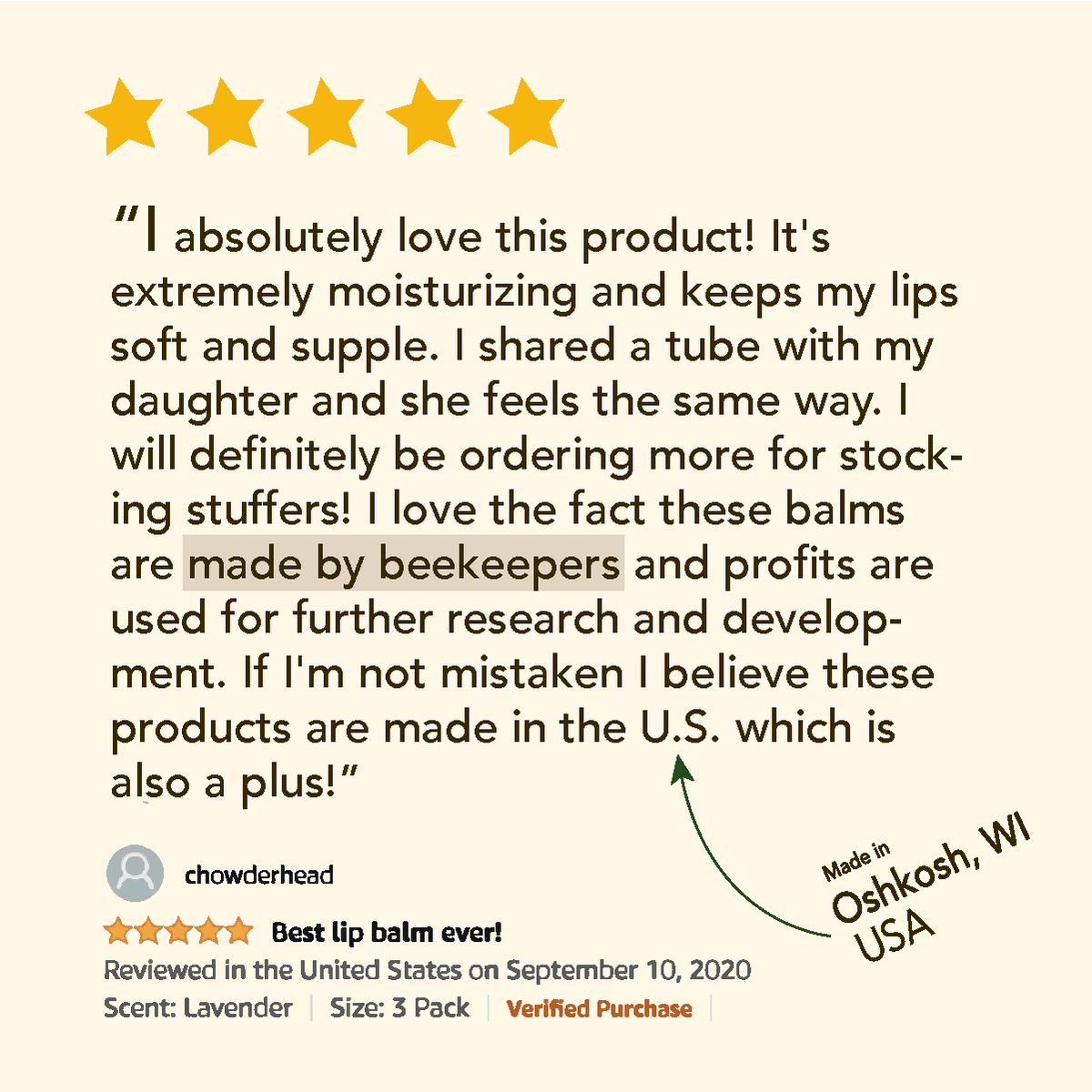 BEE BELLA LIP BALM