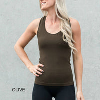Mid-Length Racerback Tank | Ribbed