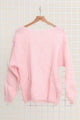 MOHAIR AND WOOL BOAT NECK SWEATER
