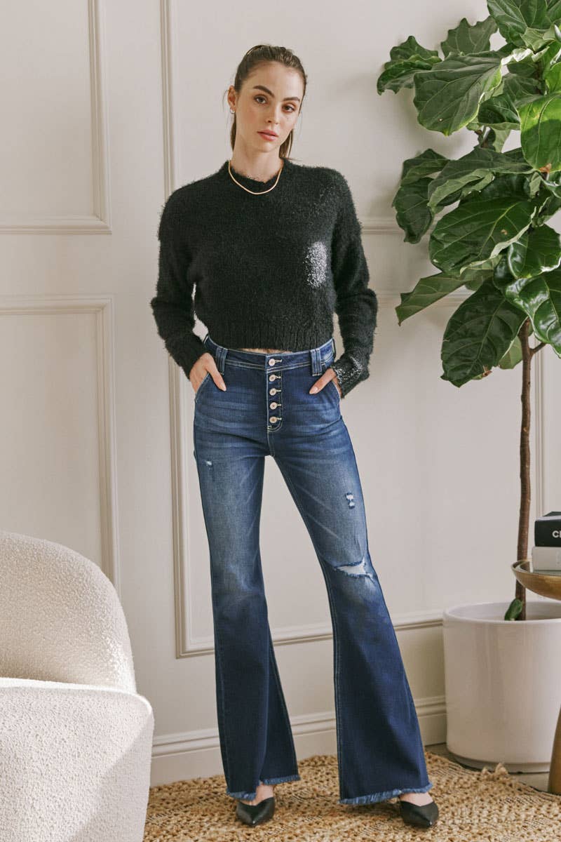 Kan Can High Rise Flare Jeans