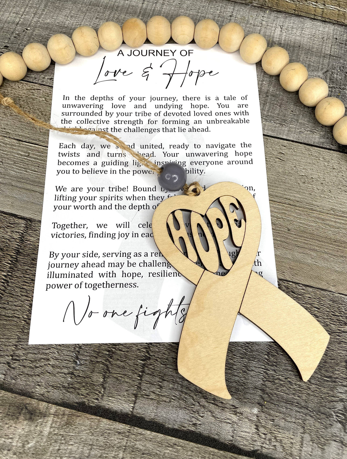 Story Ornament - Cancer - A Journey of Love & Hope