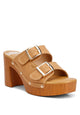 Sarai Buckle Straps High Block Heel Clogs
