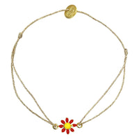Daisy enamel flower bracelet (BLEO5)