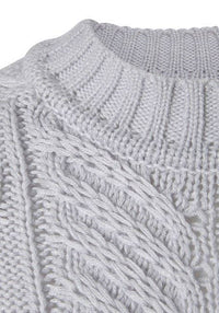LASCANA Women's Crew Neck Ribbed Knit Sweater