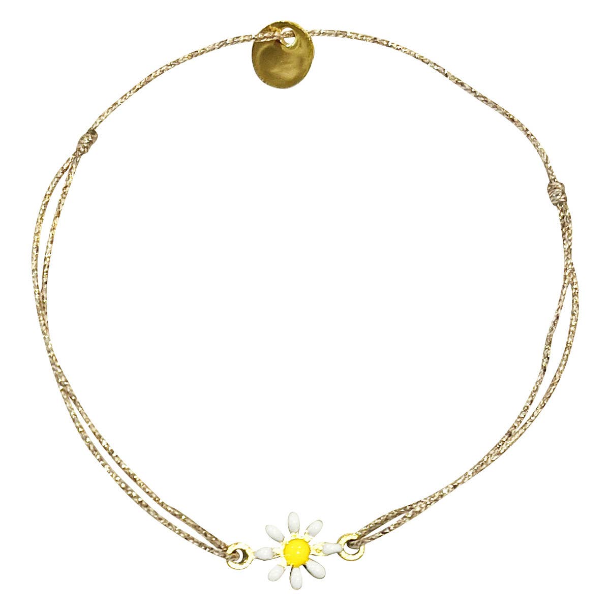 Daisy enamel flower bracelet (BLEO5)