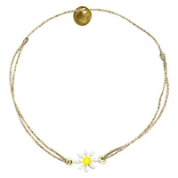 Daisy enamel flower bracelet (BLEO5)