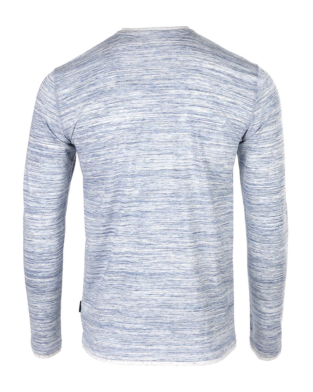 ZGLS247 - Long Sleeve Double Layered V-Neck Button Placket