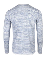 ZGLS247 - Long Sleeve Double Layered V-Neck Button Placket