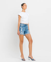 HIGH RISE DOUBLE CUFF SHORTS T5441