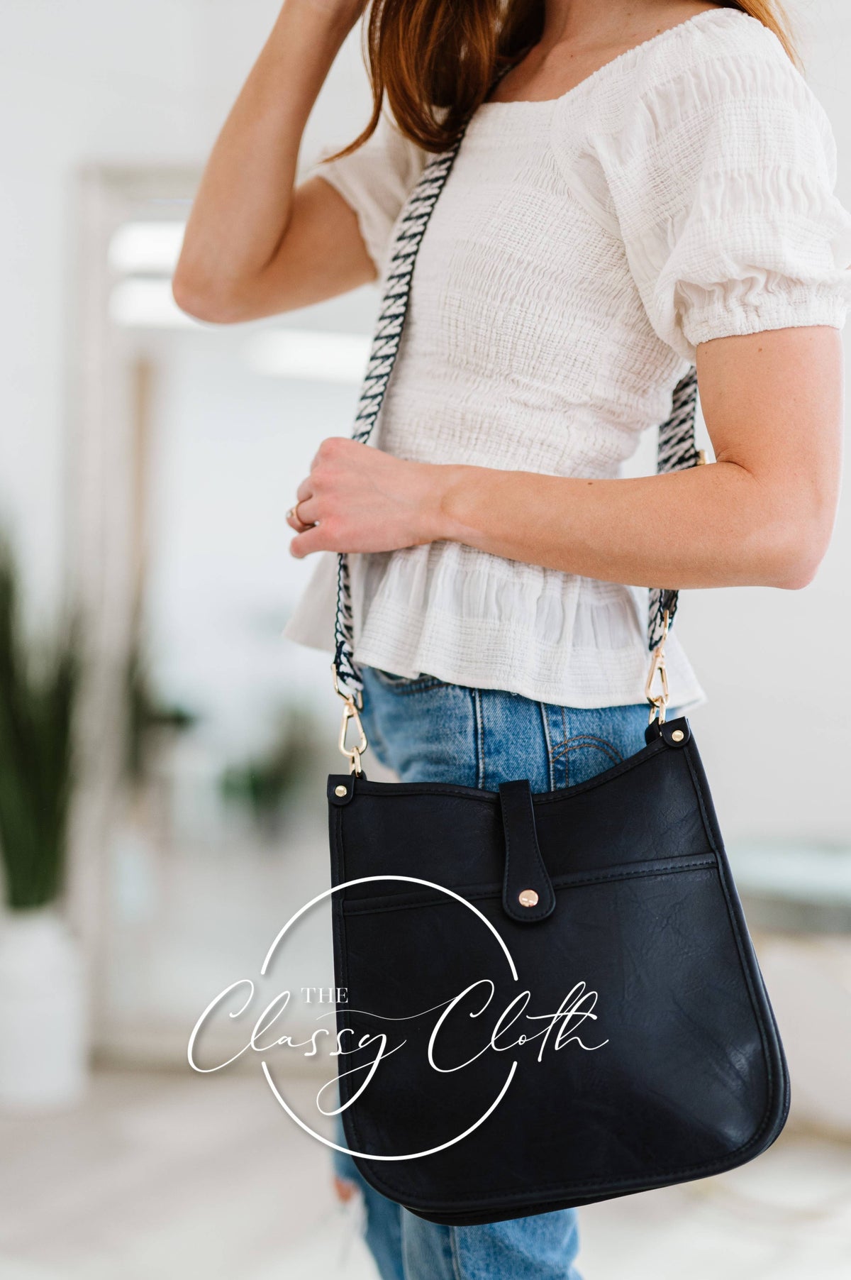 Eye Candy Crossbody Purse - Distressed Navy - Nvy Wte ZigRTS