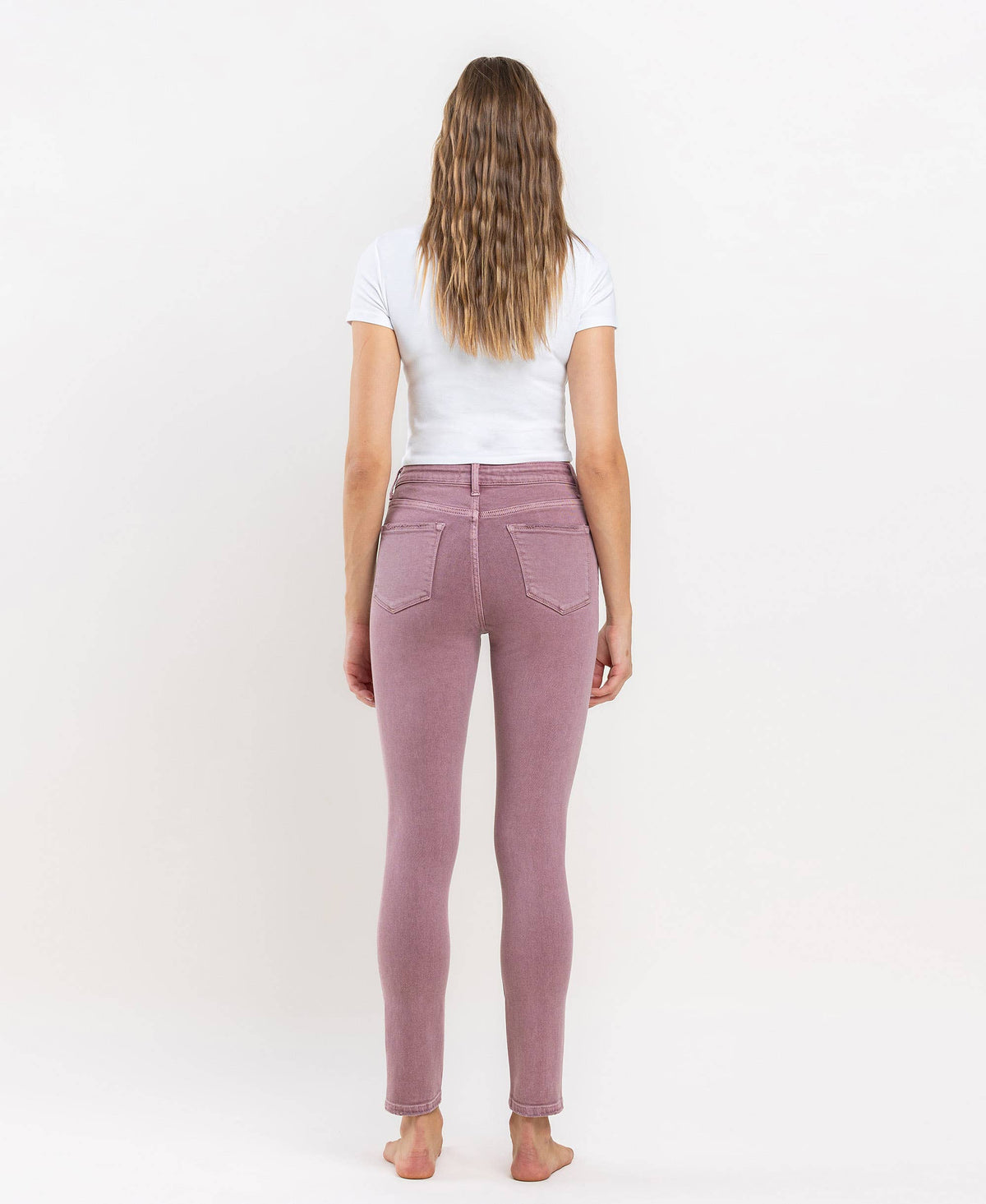 HIGH RISE ANKLE SKINNY JEANS V3499WMV