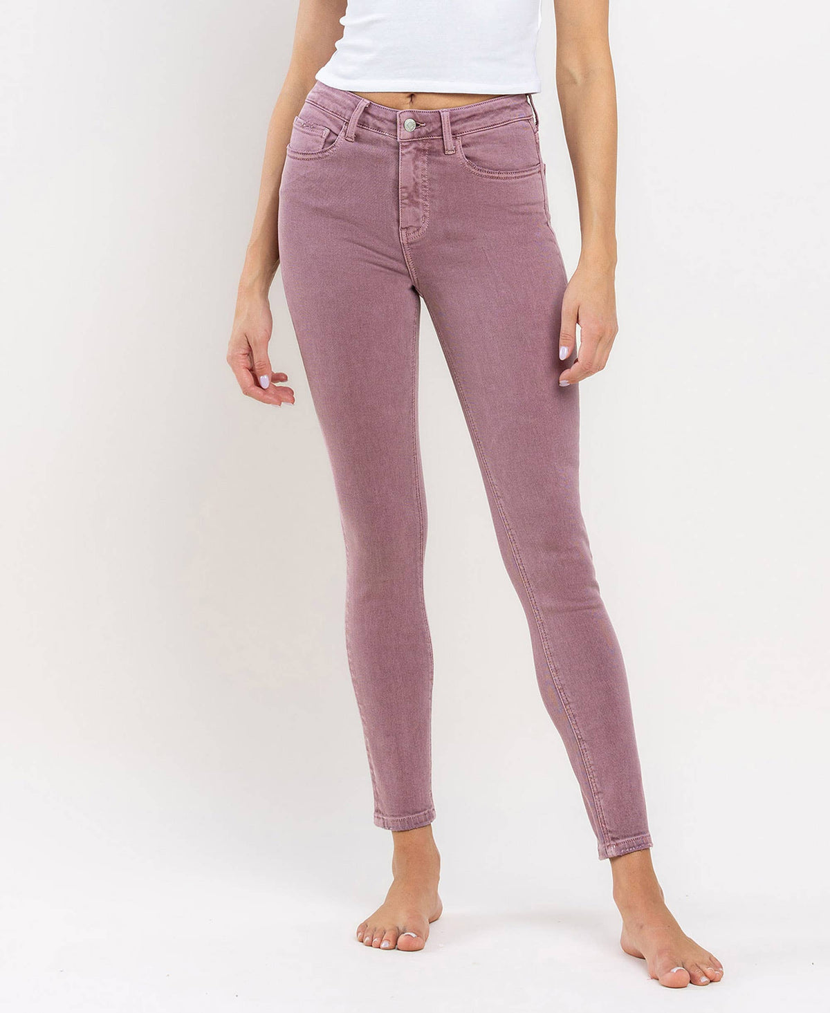 HIGH RISE ANKLE SKINNY JEANS V3499WMV