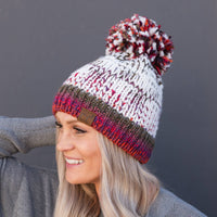 CC Multi-Color Yarn Beanie with Pom