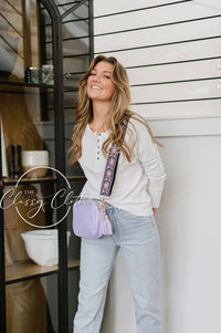 Clara Crossbody Bag R - Lavender - Boho Vibes RTS
