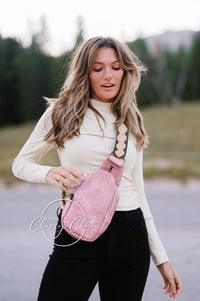 Sarah Shoulder Sling Bag - Blush Grey Geo RTS