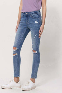 MID RISE ANKLE SKINNY JEANS V2948
