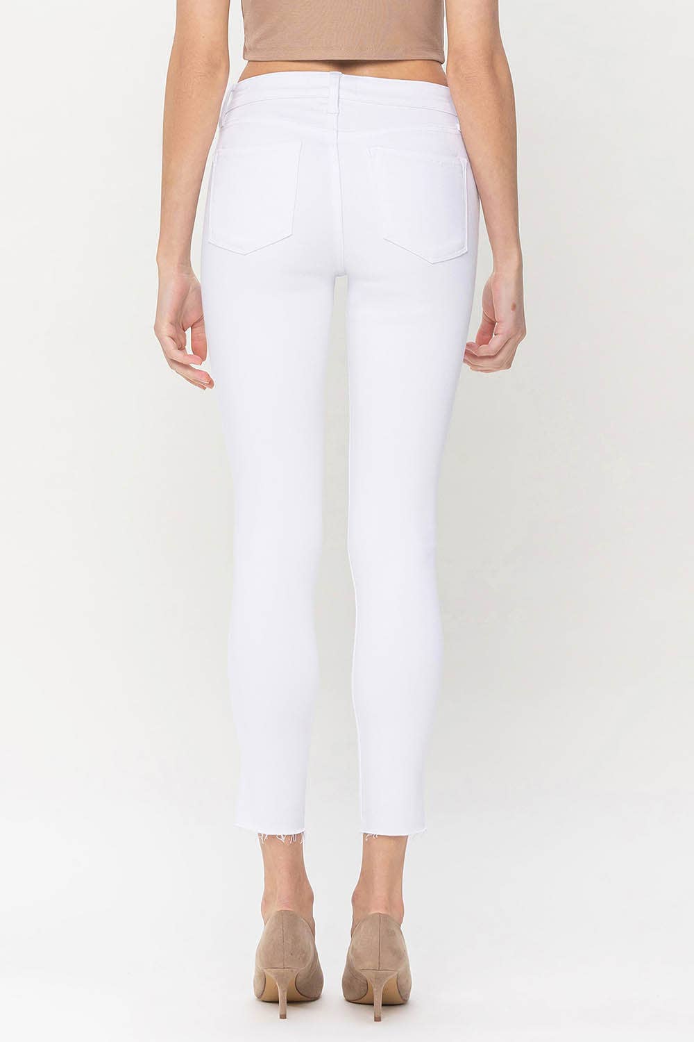 FLYING MONKEY - MID RISE CROP SKINNY JEANS