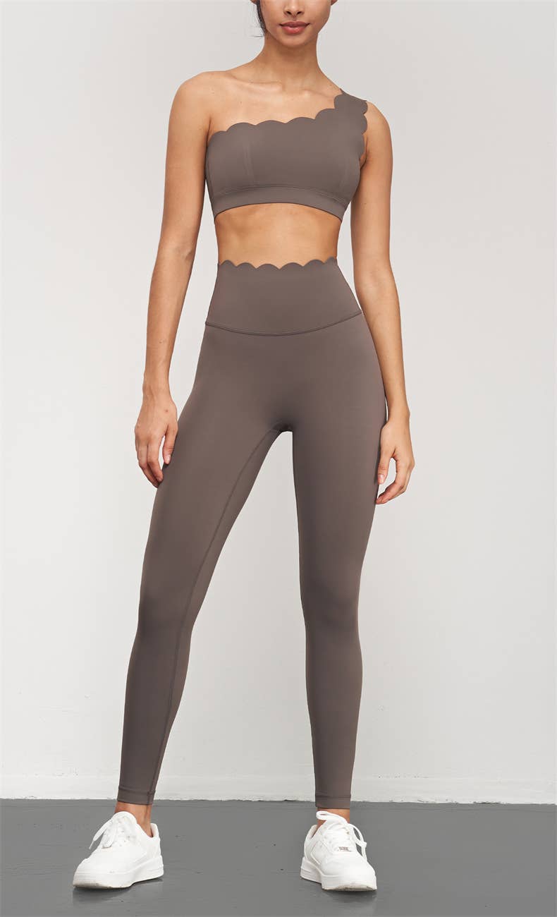 Helena Scallop High Waist Leggings