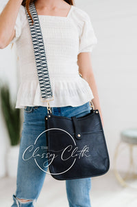 Eye Candy Crossbody Purse - Distressed Navy - Nvy Wte ZigRTS