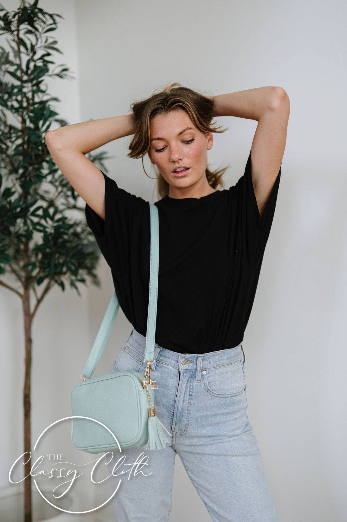 Clara Crossbody Bag R - Sea Glass - Flower Power RTS