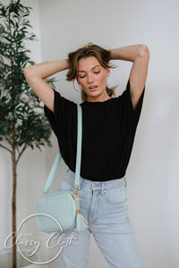 Clara Crossbody Bag R - Sea Glass - Flower Power RTS