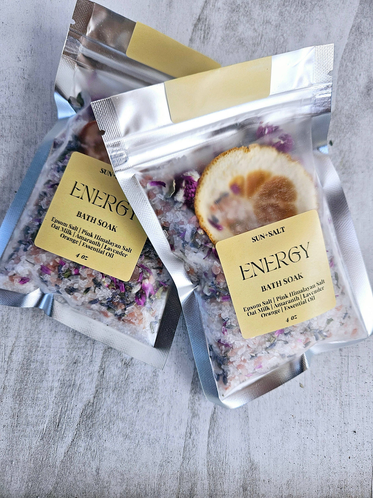 Energy Bath Soak - Bath Salt - Single Use