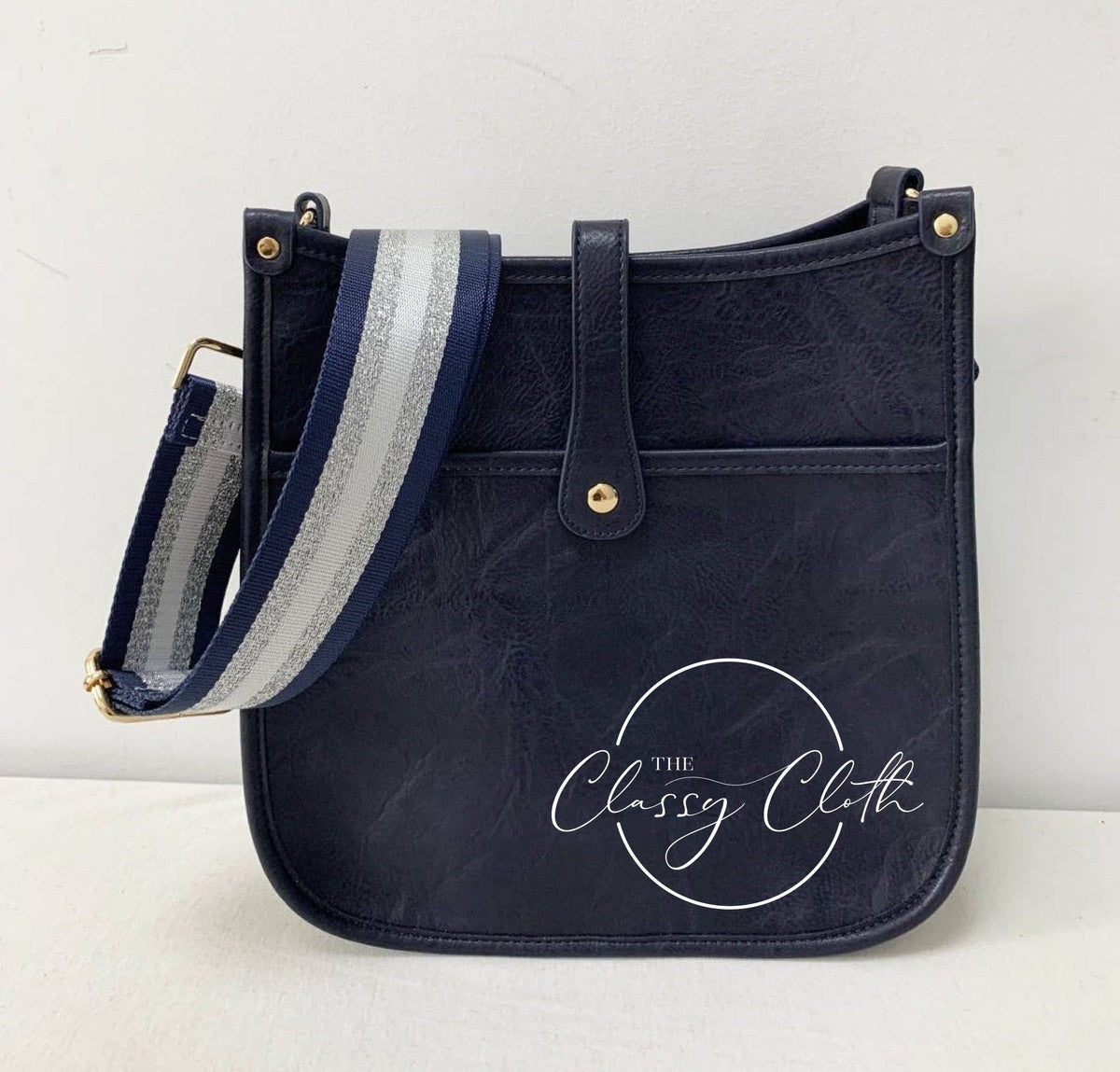 Eye Candy Crossbody Purse - Distressed Navy - Nvy Wte ZigRTS