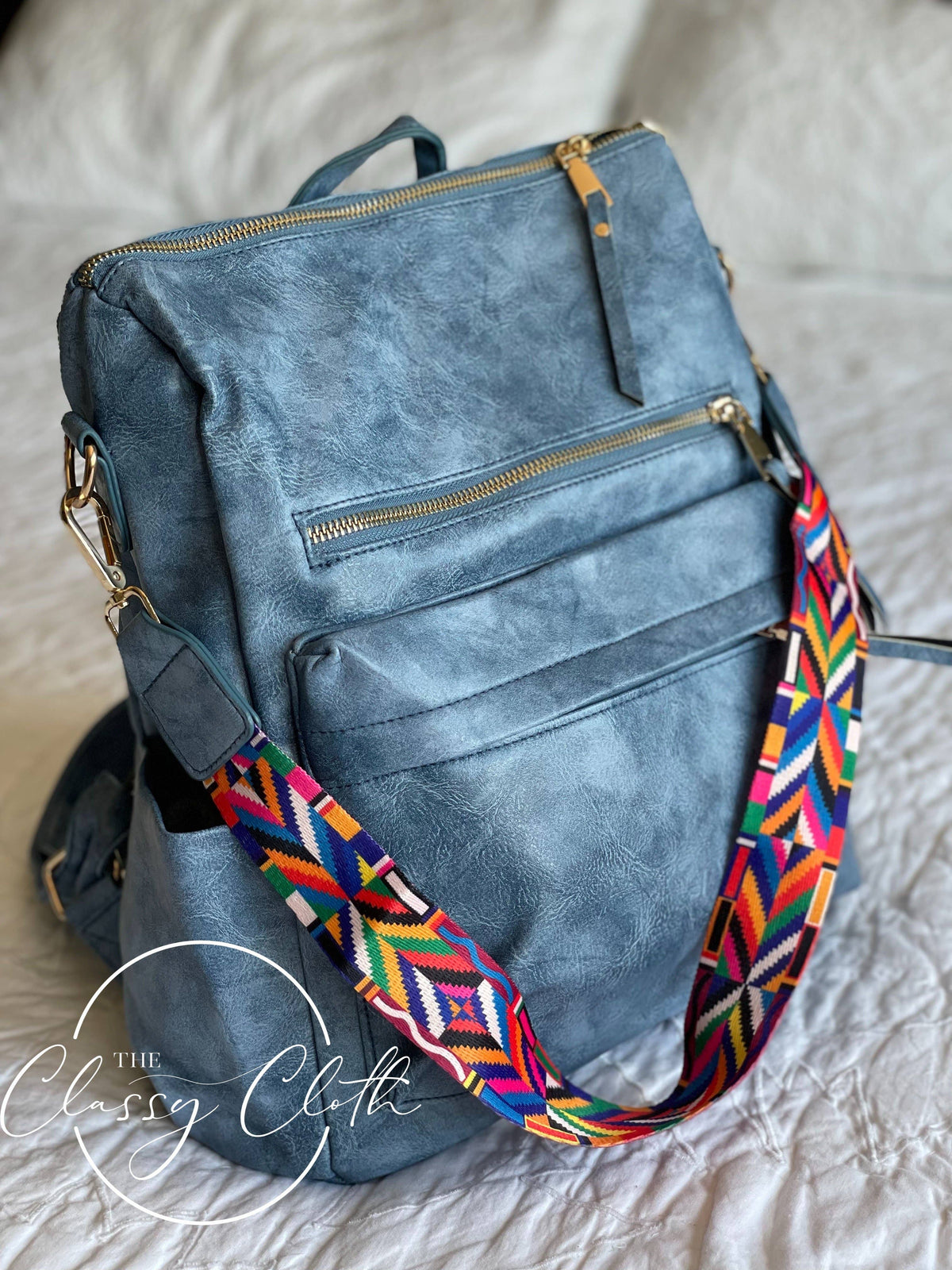 Chloe Convertible Backpack - Brilliant Blue - Hip Hippie RTS