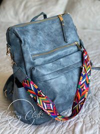 Chloe Convertible Backpack - Brilliant Blue - Hip Hippie RTS