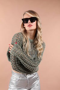 Fishnet Crop Top